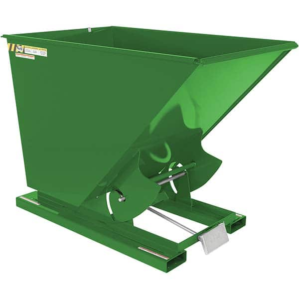 Vestil - Hoppers & Basket Trucks Additional Information: Complies w/OSHA General Industry Rule 29 CFR 1910.178(m)(5)(iii) - allows operator to remain at controls of truck throughout the dumping process - Exact Industrial Supply