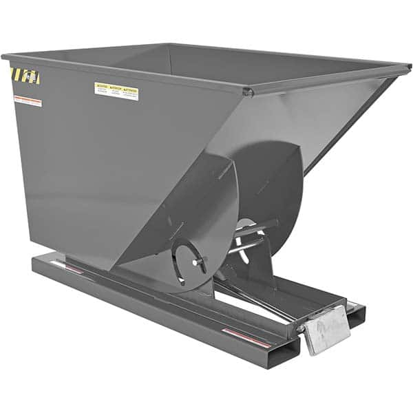 Vestil - Hoppers & Basket Trucks Additional Information: Complies w/OSHA General Industry Rule 29 CFR 1910.178(m)(5)(iii) - allows operator to remain at controls of truck throughout the dumping process - Exact Industrial Supply