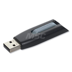 Verbatim - Office Machine Supplies & Accessories; Office Machine/Equipment Accessory Type: Flash Drive ; For Use With: Linux 2.4 & Later; Mac OS X 10.4 & Later; Windows XP; Vista; 7; 8; 10 ; Storage Capacity: 8GB ; Color: Black; Gray - Exact Industrial Supply