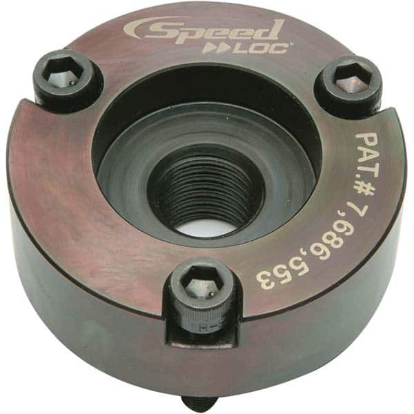 Modular Fixturing Receiver Bushings; System Compatibility: SpeedLoc; Outside Diameter (Decimal Inch): 1.6873; 1.6873 in; Inside Diameter (mm): 1.6877 in; Mount Type: Mounting Holes; Additional Information: Pocket C'Bore Depth: 0.6370; Clearance Thru Hole