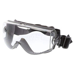 Safety Goggles: Chemical Splash Dust & Particulates, Anti-Fog, Clear Polycarbonate Lenses Indirect Vent, Gray Frame, Size Universal