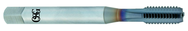 M10 x 1.5 Dia. - D6 - 4 FL - VC10 - TiCN - Bottoming Straight Flute Tap - Exact Industrial Supply