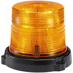 Federal Signal Corp - Emergency Light Assemblies; Type: Beacon ; Flash Rate: Variable ; Mount: Perm./1" Pipe Mount ; Color: Amber; White ; Power Source: 12-24V ; Overall Height (Decimal Inch): 5.6000 - Exact Industrial Supply