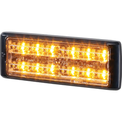 Federal Signal Corp - Emergency Light Assemblies; Type: Warning ; Flash Rate: Variable ; Mount: Surface ; Color: Black; Amber ; Power Source: 12-24V DC ; Overall Height (Decimal Inch): 1.9000 - Exact Industrial Supply