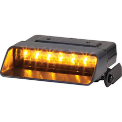 Federal Signal Corp - Emergency Light Assemblies; Type: Deck ; Flash Rate: Variable ; Mount: Surface ; Color: Black; Amber; Green; White ; Power Source: 12 Volt DC ; Overall Height (Decimal Inch): 1.0000 - Exact Industrial Supply