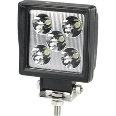 Federal Signal Corp - Emergency Light Assemblies; Type: Work ; Flash Rate: Single ; Mount: Pedestal ; Color: Black; White ; Power Source: 12 Volt DC ; Overall Height (Decimal Inch): 2.0000 - Exact Industrial Supply