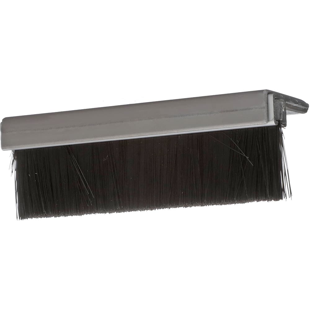 Osborn - Sweeps & Seals; Type: Brush Seal ; Width (Inch): .366 ; Finish/Coating: Clear Anodized Aluminum ; Material: Nylon; Clear Anodized Aluminum ; Back Strip Brush Width (Inch): .24 ; Bristle Length (Inch): 1.0000 - Exact Industrial Supply