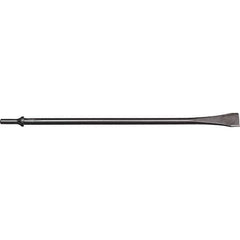 Mayhew - 1-1/8" Head Width, 18" OAL, Scraper Punch - Round Drive, Round Shank, Steel - Exact Industrial Supply