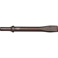 Mayhew - 3/4" Head Width, 7-1/2" OAL, Rivet Cutter Chisel - Round Drive, Round Shank, Steel - Exact Industrial Supply