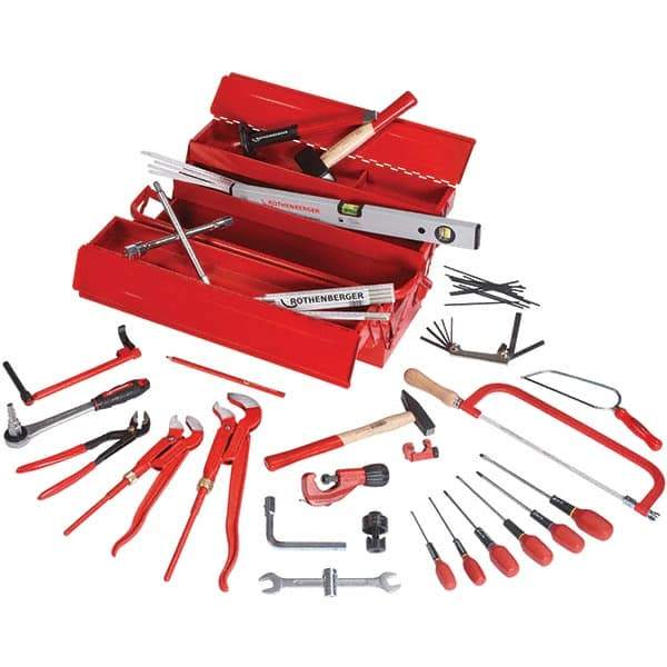 Rothenberger - Combination Hand Tool Sets Tool Type: Plumber's Tool Set Number of Pieces: 50 - Exact Industrial Supply