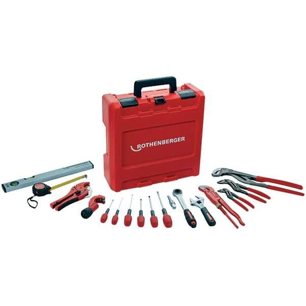 Rothenberger - Combination Hand Tool Sets Tool Type: Plumber's Tool Set Number of Pieces: 18 - Exact Industrial Supply