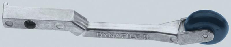 #11219 - 1/4 or 1/2 x 24'' Belt Size - 1 x 3/8'' Contact Wheel - Dynafile Contact Arm Assembly - Exact Industrial Supply