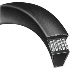 Bando - Section A, 1/2" Wide, 118" Outside Length, Timing Belt - Neoprene Rubber, Black, Variable Speed, No. A116 - Exact Industrial Supply
