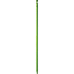 Vikan - 59 x 1-1/4" Polypropylene Squeegee Handle - European Threaded Connection, Green - Exact Industrial Supply