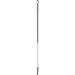 Vikan - 51 x 1-1/4" Aluminum Squeegee Handle - European Threaded Connection, Gray - Exact Industrial Supply