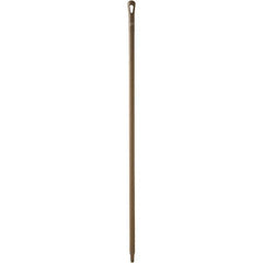 Vikan - 59 x 1-1/4" Polypropylene Squeegee Handle - European Threaded Connection, Brown - Exact Industrial Supply