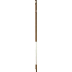 Vikan - 51 x 1-1/4" Aluminum Squeegee Handle - European Threaded Connection, Brown - Exact Industrial Supply