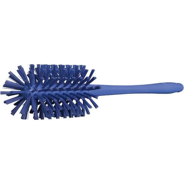 Vikan - 3-1/2" Diam Polyester Bottle Brush - 16-7/8" OAL, 6-1/4" Head Length, Polypropylene Handle - Exact Industrial Supply