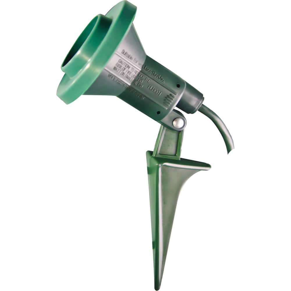 GoGreen Power - Lamp Holders; Lamp Type: Any Standard Light Bulb ; Lamp Holder Style: Plug In ; Mounting Type: Spike ; Voltage: 125 ; Material: Plastic ; Housing Color: Green - Exact Industrial Supply