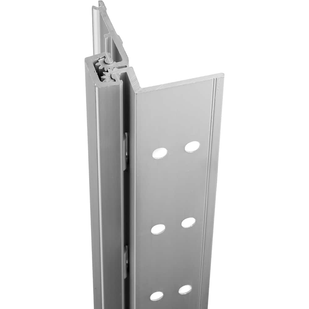 Stanley - Continuous Hinges; Type: Half Surface ; Mount Type: Half Surface ; Overall Length (Inch): 79; 79 ; Hinge Material: Aluminum ; Width (Decimal Inch): 3.5 ; Thickness (Decimal Inch): 0.1120 - Exact Industrial Supply