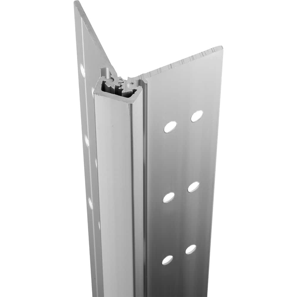 Stanley - Continuous Hinges; Type: Full Mortise ; Mount Type: Full Mortise ; Overall Length (Inch): 95; 95 ; Hinge Material: Aluminum ; Width (Decimal Inch): 4.4375 ; Thickness (Decimal Inch): 0.1120 - Exact Industrial Supply