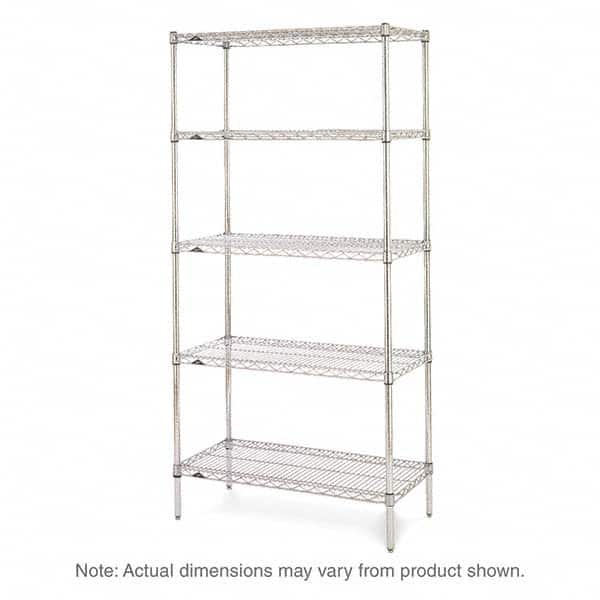 Metro - 2,000 Lb Capacity 5 Shelf Wire Shelving - Starter Unit - Exact Industrial Supply