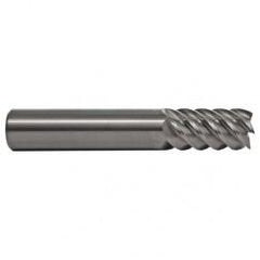 1 TuffCut SS 6 Fl High Helix TiN Coated Non-Center Cutting End Mill - Exact Industrial Supply