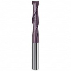 Guhring - 3/4", 2-1/4" LOC, 3/4" Shank Diam, 5" OAL, 2 Flute Solid Carbide Square End Mill - Exact Industrial Supply