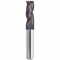 Guhring - 3/4", 1-1/2" LOC, 3/4" Shank Diam, 4" OAL, 3 Flute Solid Carbide Square End Mill - Exact Industrial Supply