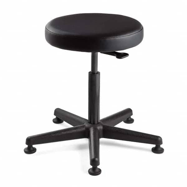 Bevco - Swivel & Adjustable Stools Type: Adjustable Backless Stool Base Type: Nylon - Exact Industrial Supply