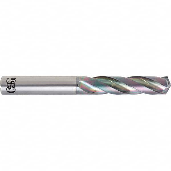 Screw Machine Length Drill Bit: 0.448″ Dia, 140 °, Solid Carbide Coated, Right Hand Cut, Spiral Flute, Straight-Cylindrical Shank, Series 6600