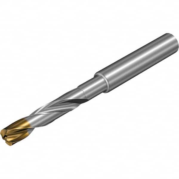 Jobber Length Drill Bit: 0.4094″ Dia, 140 °, Solid Carbide TiAlSiN, TiSiN Finish, Right Hand Cut, Spiral Flute, Straight-Cylindrical Shank