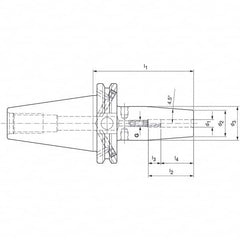 Mapal - Shrink-Fit Tool Holders & Adapters Shank Type: Taper Shank Taper Size: CAT40 - Exact Industrial Supply