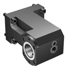Modular Lathe Adapter/Mount: Right Hand Cut, C4 Modular Connection Through Coolant, Series Cx-TR/LI-BT