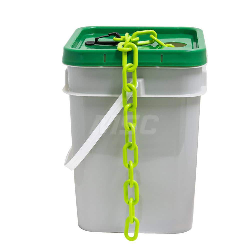 Barrier Rope & Chain; Type: Safety Barrier Chain; Material: Plastic; Color: Safety Green; Rope/Chain Material: Plastic; Hook Fitting Material: None; Snap End Material: None; Color: Safety Green; Length (Feet): 120.00; 120.000; Overall Length: 120.00