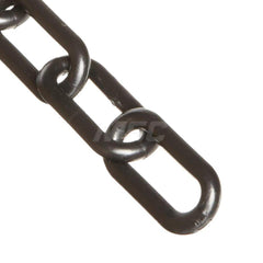 Barrier Rope & Chain; Type: Safety Barrier Chain; Material: Plastic; Color: Black; Rope/Chain Material: Plastic; Hook Fitting Material: None; Snap End Material: None; Color: Black; Length (Feet): 25.00; 25.000; Overall Length: 25.00