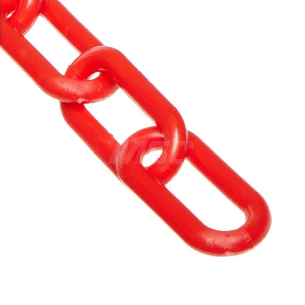 Barrier Rope & Chain; Type: Safety Barrier Chain; Material: Plastic; Color: Red; Rope/Chain Material: Plastic; Hook Fitting Material: None; Snap End Material: None; Color: Red; Length (Feet): 25.00; 25.000; Overall Length: 25.00