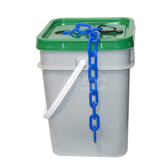Barrier Rope & Chain; Type: Safety Barrier Chain; Material: Plastic; Color: Blue; Rope/Chain Material: Plastic; Hook Fitting Material: None; Snap End Material: None; Color: Blue; Length (Feet): 160.000; 160.00; Overall Length: 160.00