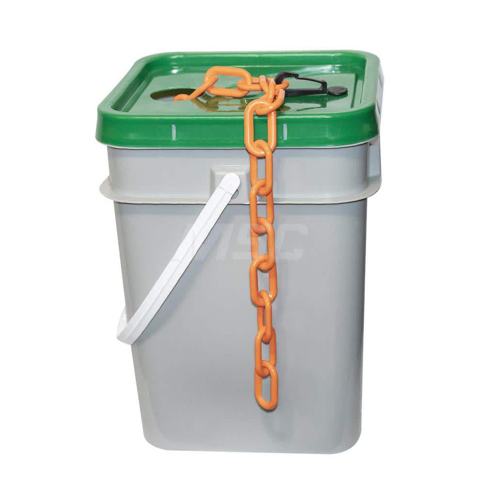 Barrier Rope & Chain; Type: Safety Barrier Chain; Material: Plastic; Color: Safety Orange; Rope/Chain Material: Plastic; Hook Fitting Material: None; Snap End Material: None; Color: Orange; Length (Feet): 120.00; 120.000; Overall Length: 120.00