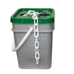 Barrier Rope & Chain; Type: Safety Barrier Chain; Material: Plastic; Color: White; Rope/Chain Material: Plastic; Hook Fitting Material: None; Snap End Material: None; Color: White; Length (Feet): 160.000; 160.00; Overall Length: 160.00