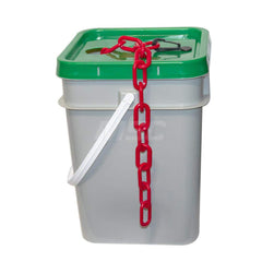 Barrier Rope & Chain; Type: Safety Barrier Chain; Material: Plastic; Color: Red; Rope/Chain Material: Plastic; Hook Fitting Material: None; Snap End Material: None; Color: Red; Length (Feet): 160.000; 160.00; Overall Length: 160.00