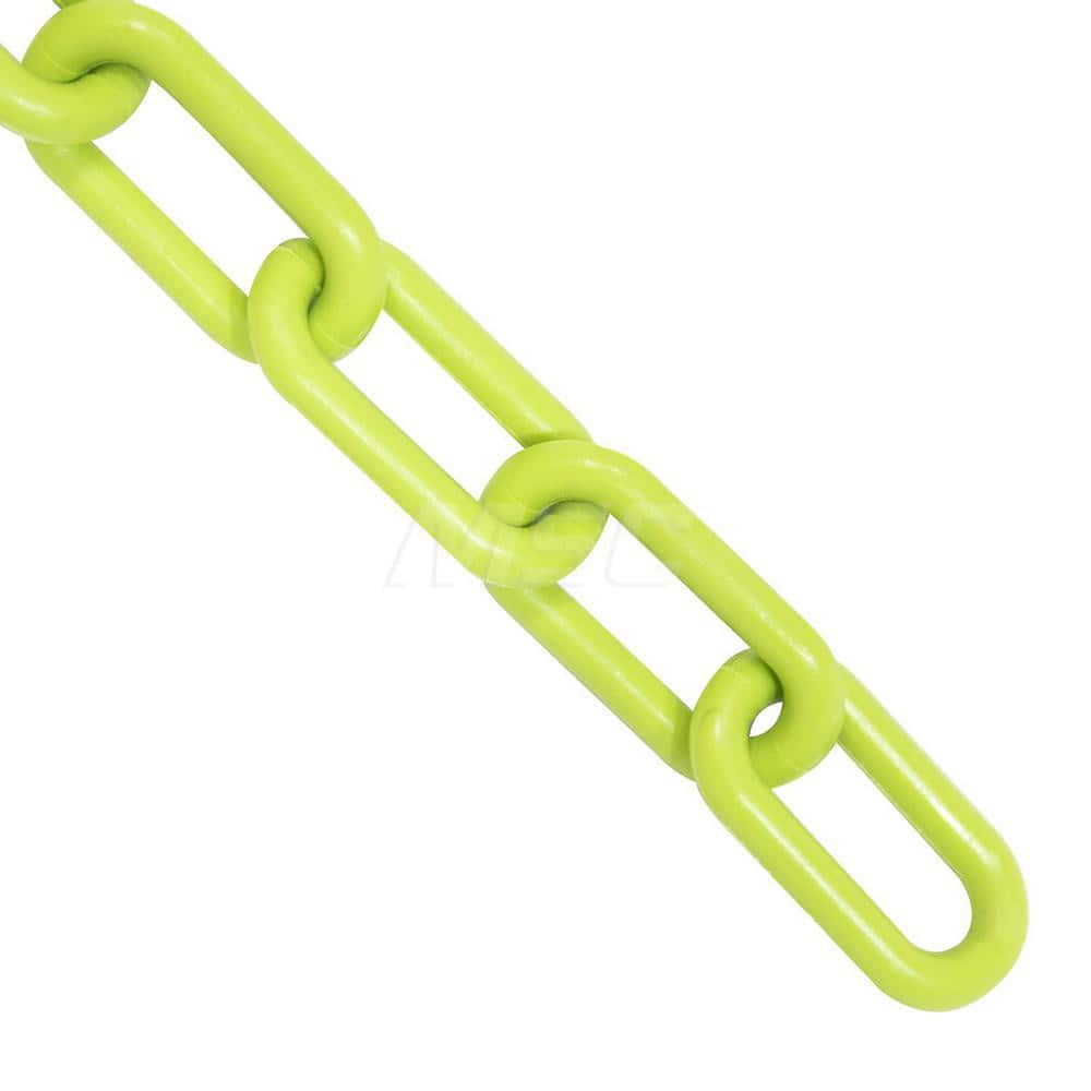 Barrier Rope & Chain; Type: Safety Barrier Chain; Material: Plastic; Color: Safety Green; Rope/Chain Material: Plastic; Hook Fitting Material: None; Snap End Material: None; Color: Safety Green; Length (Feet): 25.00; 25.000; Overall Length: 25.00