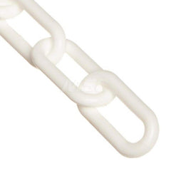 Barrier Rope & Chain; Type: Safety Barrier Chain; Material: Plastic; Color: White; Rope/Chain Material: Plastic; Hook Fitting Material: None; Snap End Material: None; Color: White; Length (Feet): 100.00; 100.000; Overall Length: 100.00