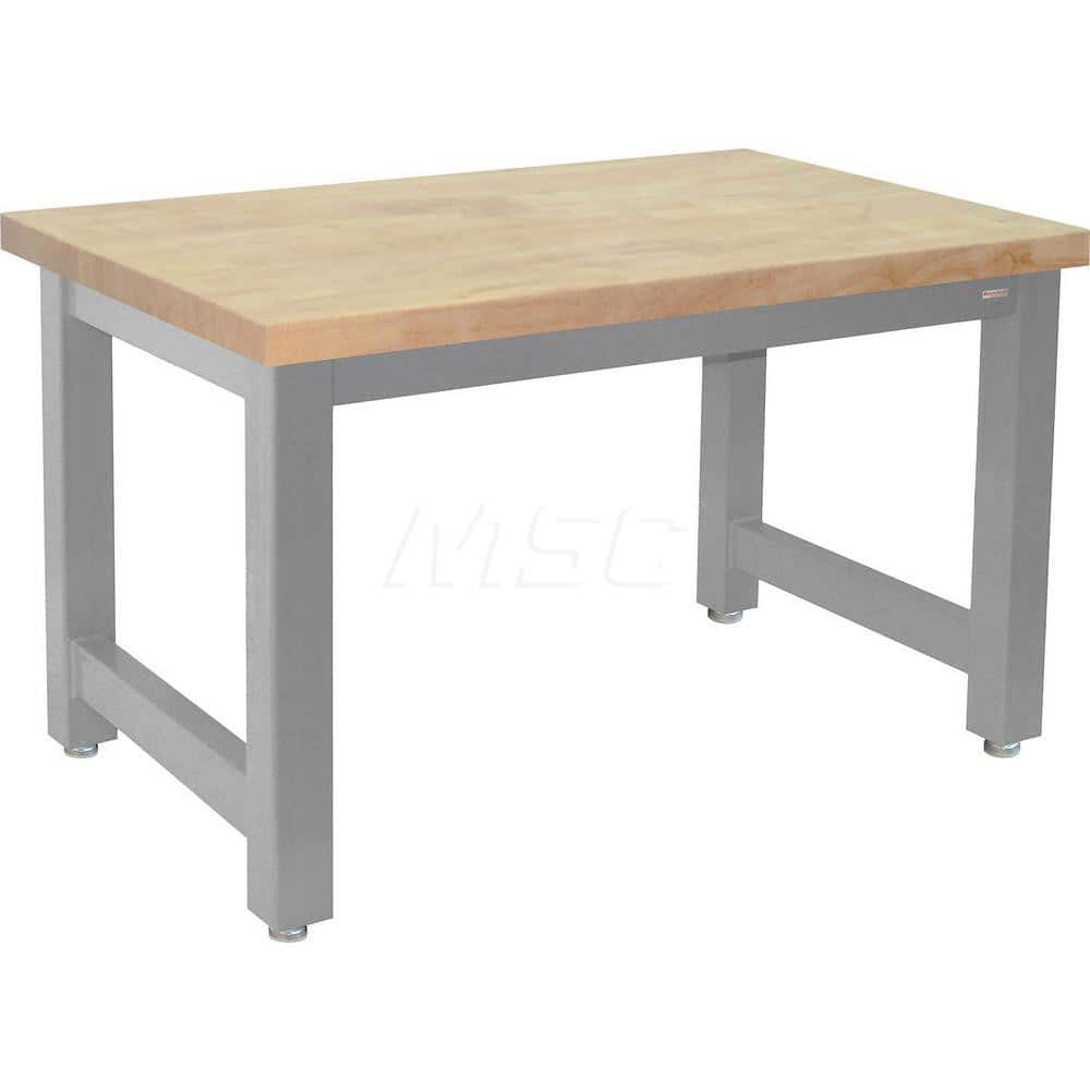 Stationary Work Bench: 96″ Wide, 36″ Deep, 34″ High, Gray 20,000 lb Capacity