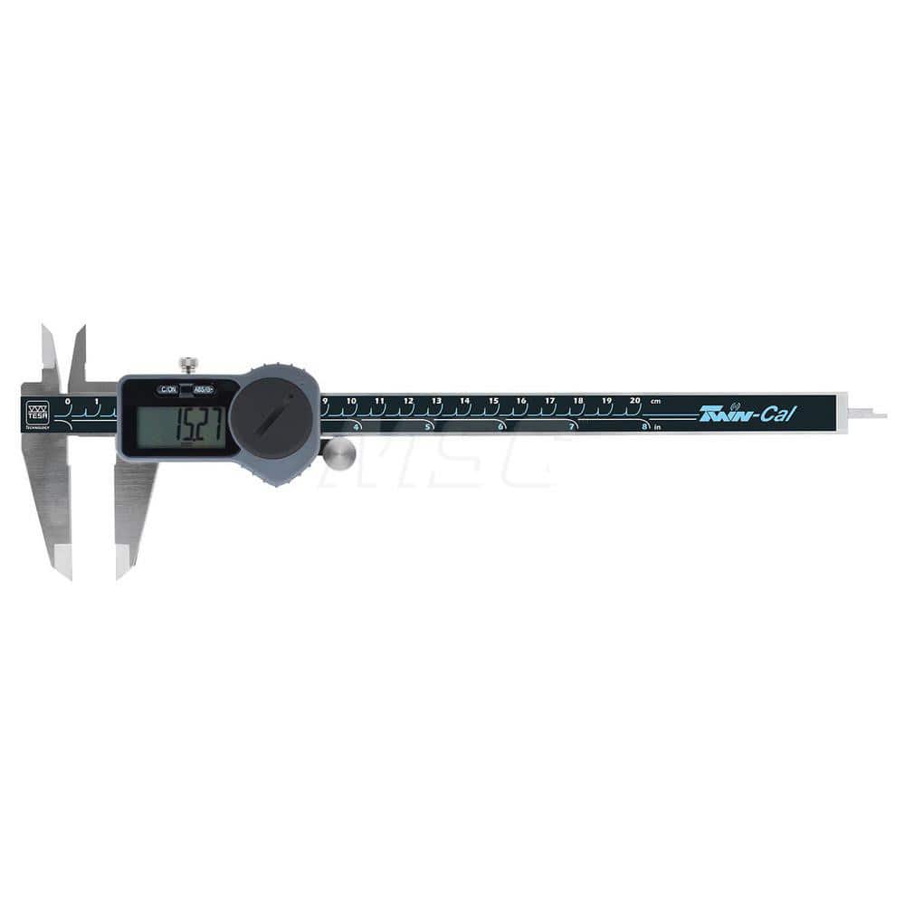 Electronic Caliper: 0 to 8″, 0.0005″ Resolution, IP40 0.0010″ Accuracy, Data Output