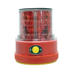 Strobe & Flashing Lights; Light Type: Revolving; Flashing; Lens Color: Red; Lamp Type: LED; Mounting Type: Magnetic; NEMA Rating: 6; Voltage: Solar Powered; Recommended Environment: Industrial; Flashes Per Minute: 60