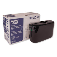 Paper Towel Dispensers; Type: Towel; Towel Compatibility: Single Fold; Activation Method: Manual; Material: Plastic; Mount Type: Surface; Color: Black; Height (Inch): 7.92 in; For Use With: Tork ™ 100297, 101293, MB554, MB558, MB571, MB572, MB574, MB578;