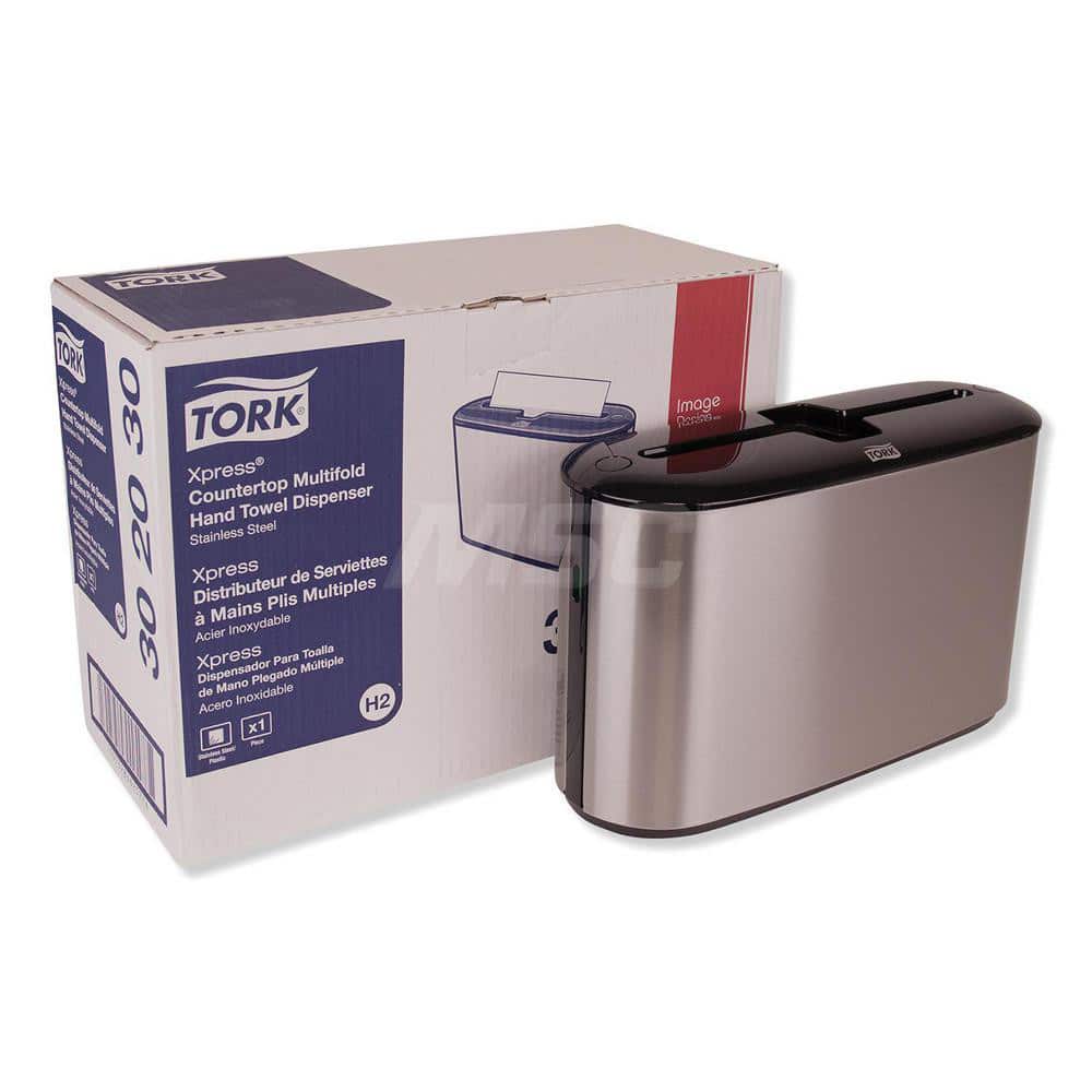Paper Towel Dispensers; Type: Towel; Towel Compatibility: Multifold; Activation Method: Manual; Material: Plastic; Metal; Mount Type: Surface; Color: Metallic; Height (Inch): 7.92 in