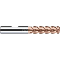 Corner Radius End Mill: 0.3937″ Dia, 1.4567″ LOC, 0.0197″ Radius, 4 Flutes, Solid Carbide 3.3071″ OAL, 0.3937″ Shank Dia, 45 ° Helix, Duro-Si Coated, Corner Radius End, Centercutting, Series HX-RNVS