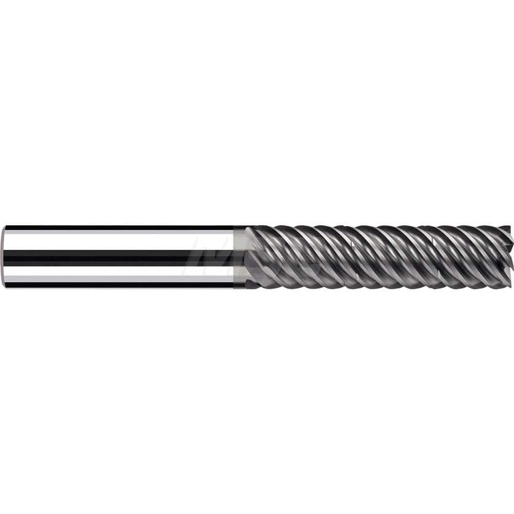 Square End Mill: 0.6299'' Dia, 2.0866'' LOC, 0.6299'' Shank Dia, 4.252'' OAL, 3 Flutes, Solid Carbide Single End, Polychrom Finish, Spiral Flute, 55 ™ Variable Helix, RH Cut, RH Flute, Series E-Cut